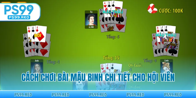Cách chơi bài Mậu Binh chi tiết cho hội viên